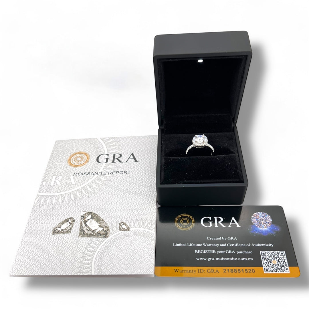 Grace Halo – Women’s Moissanite Wedding Ring