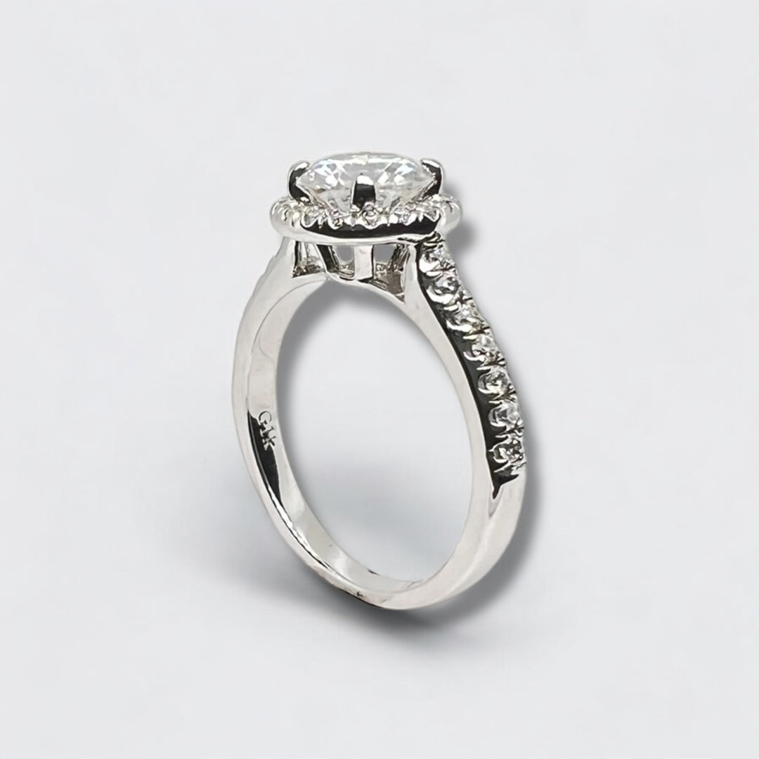 Luna Halo – Women's Moissanite Wedding Ring