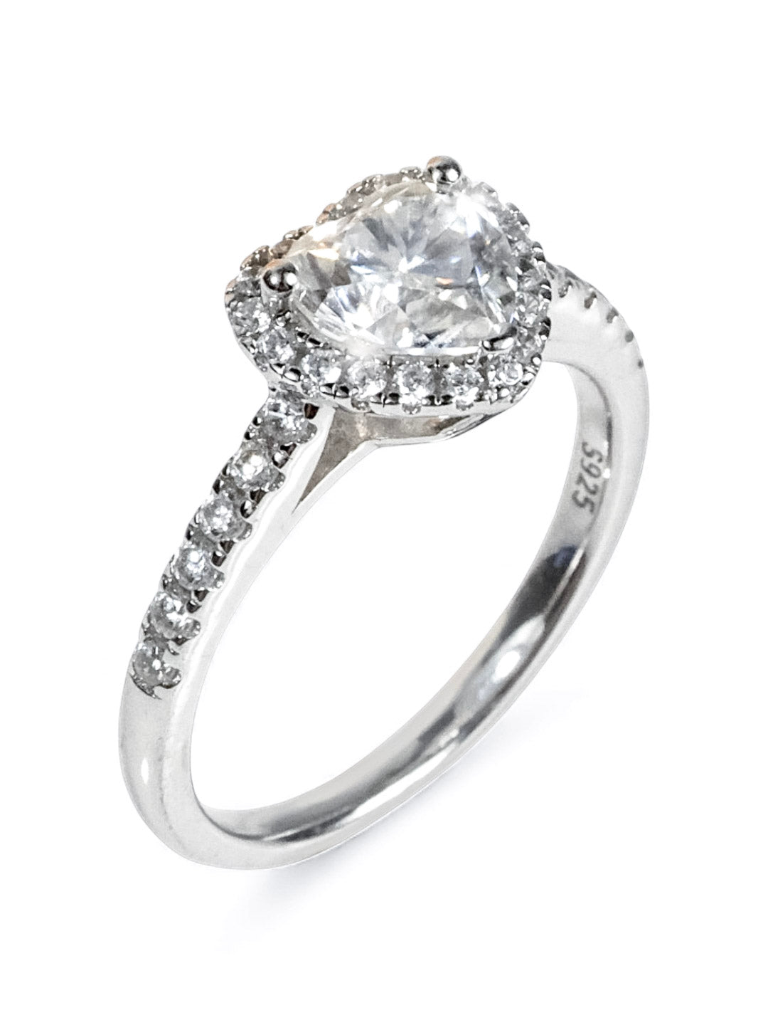 Eternal Heart – Moissanite Engagement Ring 1.0ct (D Color, VS1)