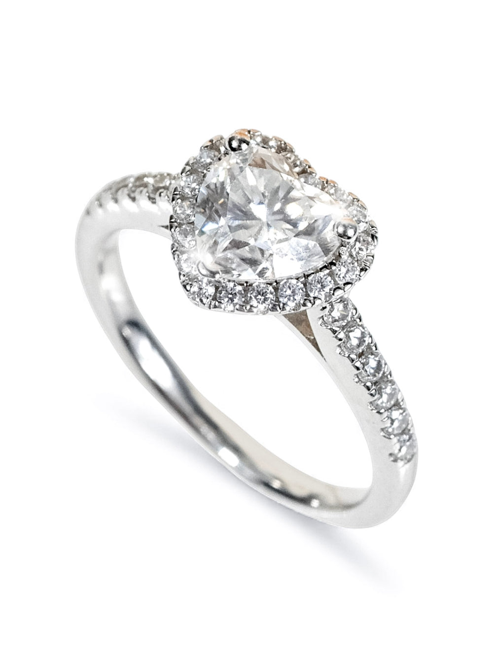 Eternal Heart – Moissanite Engagement Ring 1.0ct (D Color, VS1)