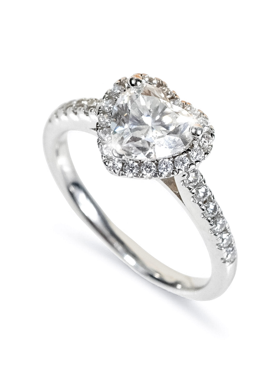 Eternal Heart – Moissanite Engagement Ring 1.0ct (D Color, VS1)