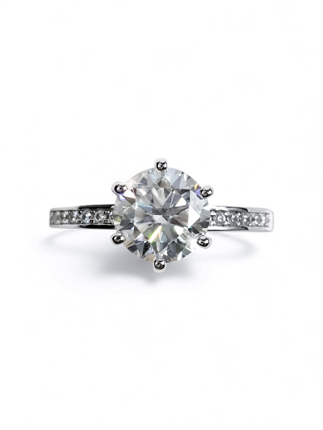 Eternal Spark – Moissanite Engagement Ring 2.0ct (D Color, VS1)