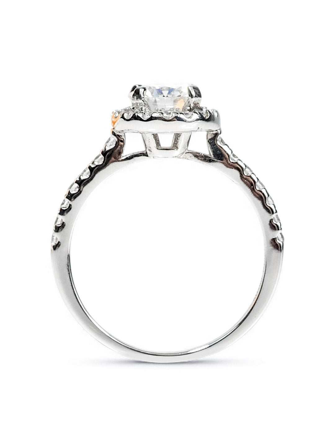 Luna Halo - Moissanite Engagement Ring 1.0ct (D Color, VS1)
