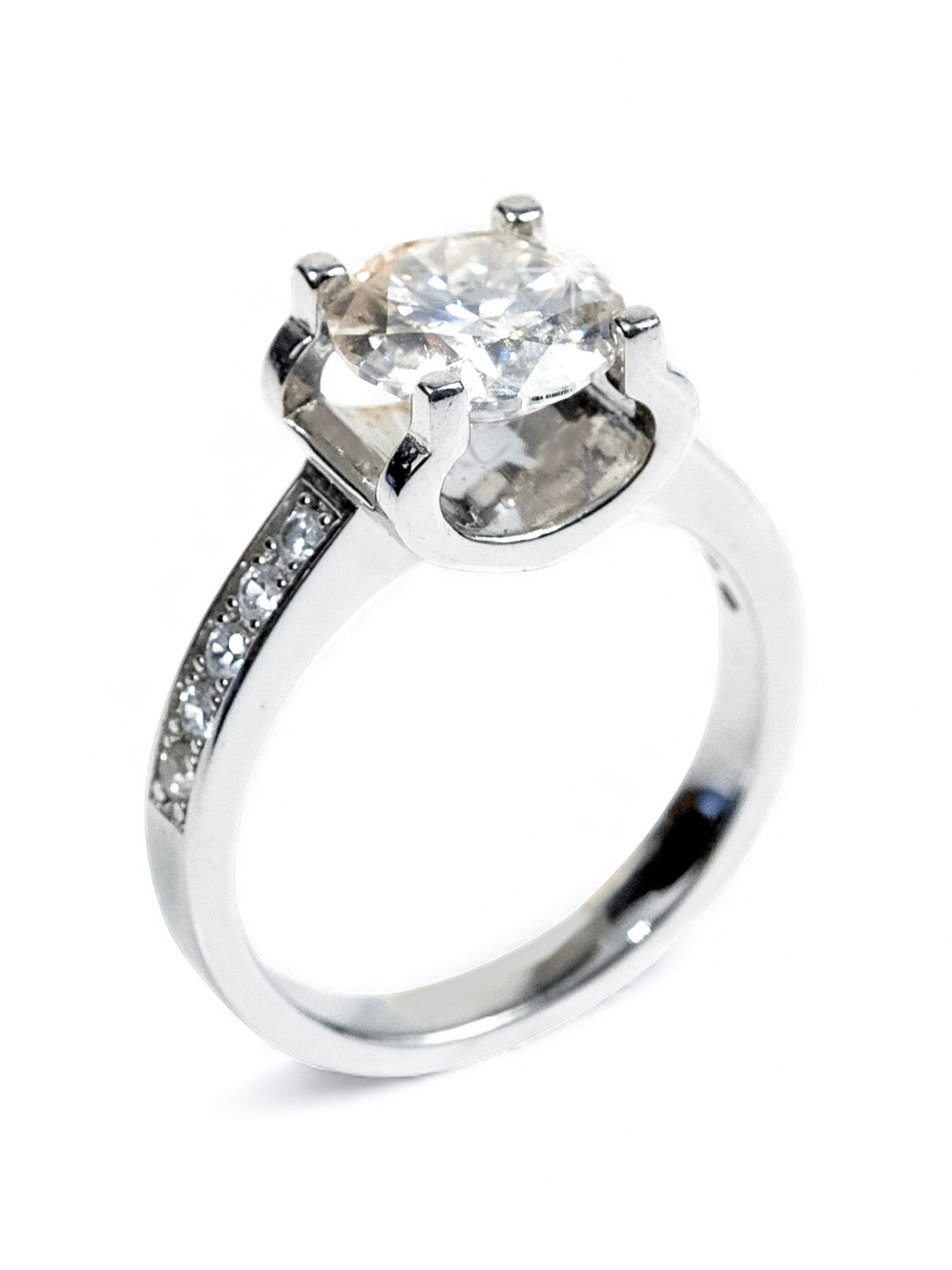 Radiant Spark– Moissanite Engagement Ring 2.0ct (D Color, VS1)