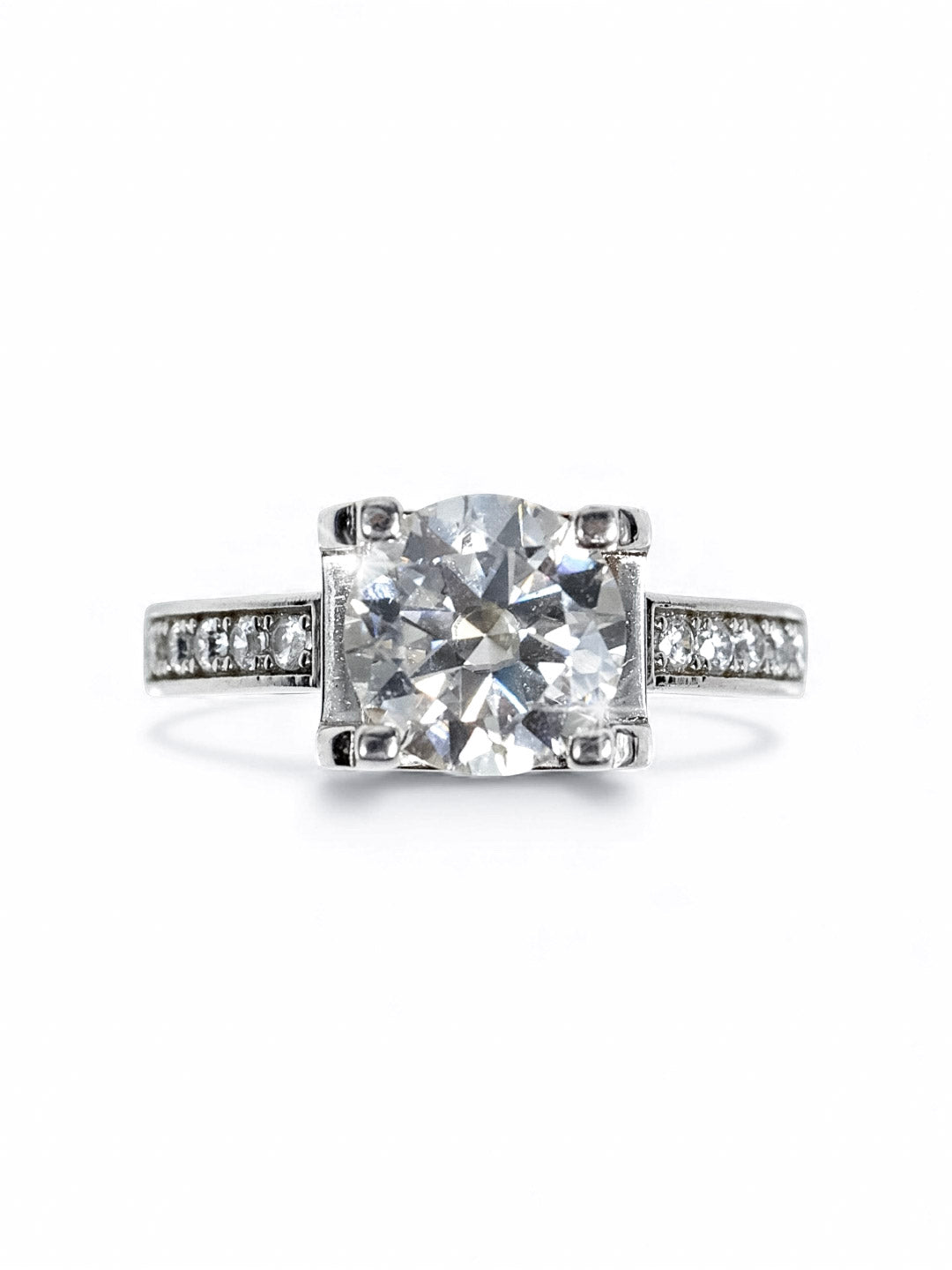 Radiant Spark– Moissanite Engagement Ring 2.0ct (D Color, VS1)