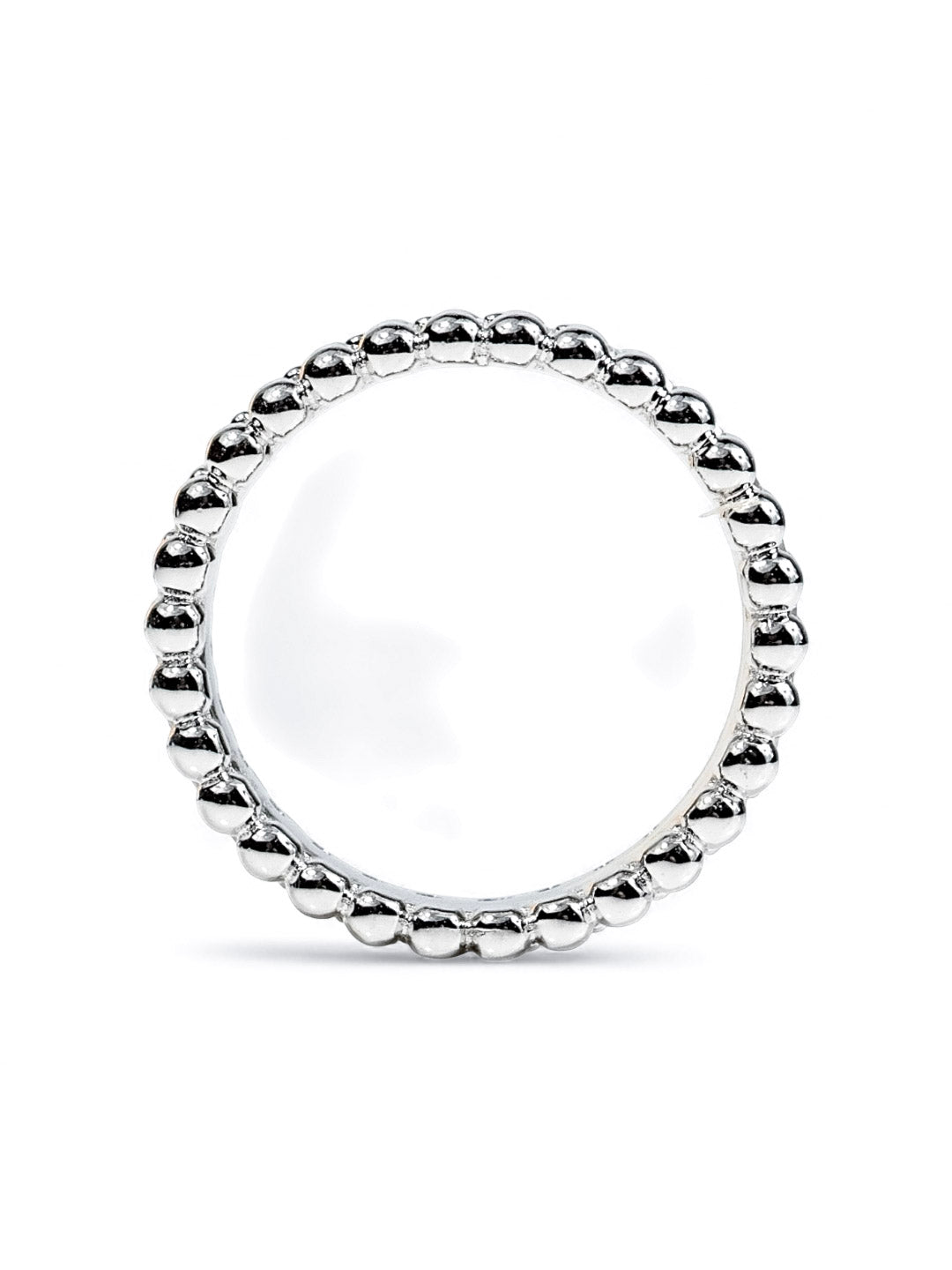 Beaded Eternity – แหวน Moissanite รอบวง ดีไซน์ลูกปัด | LB LuxeBrilliance
