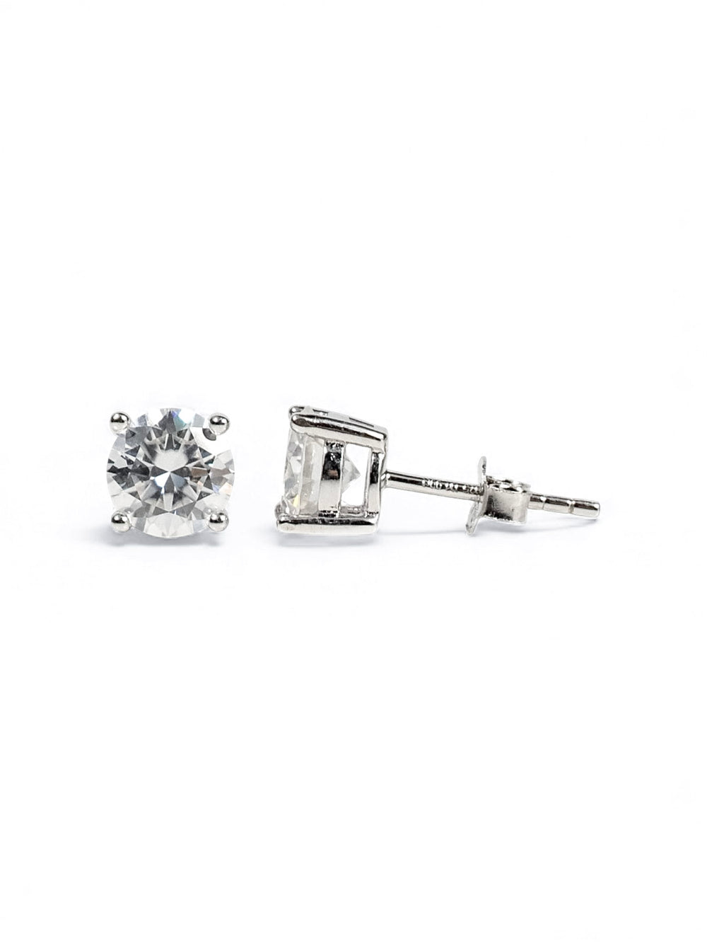 Moissanite Stud Earrings 2.0ct D Color VS1 | Brilliance Solitaire | LB LuxeBrilliance
