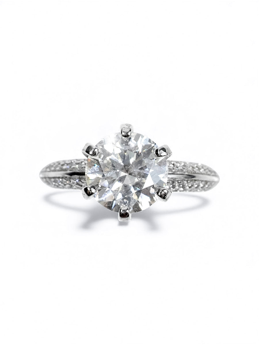 Celestial Crown – แหวนหมั้น Moissanite 1ct น้ำ D VS1 | LB LuxeBrilliance
