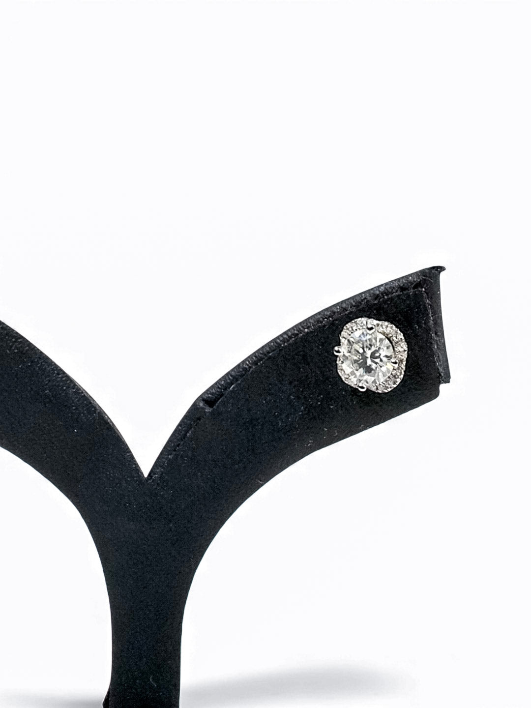 Cushion Halo Shine Moissanite Earrings 1.0ct D/VS1 | LB LuxeBrilliance