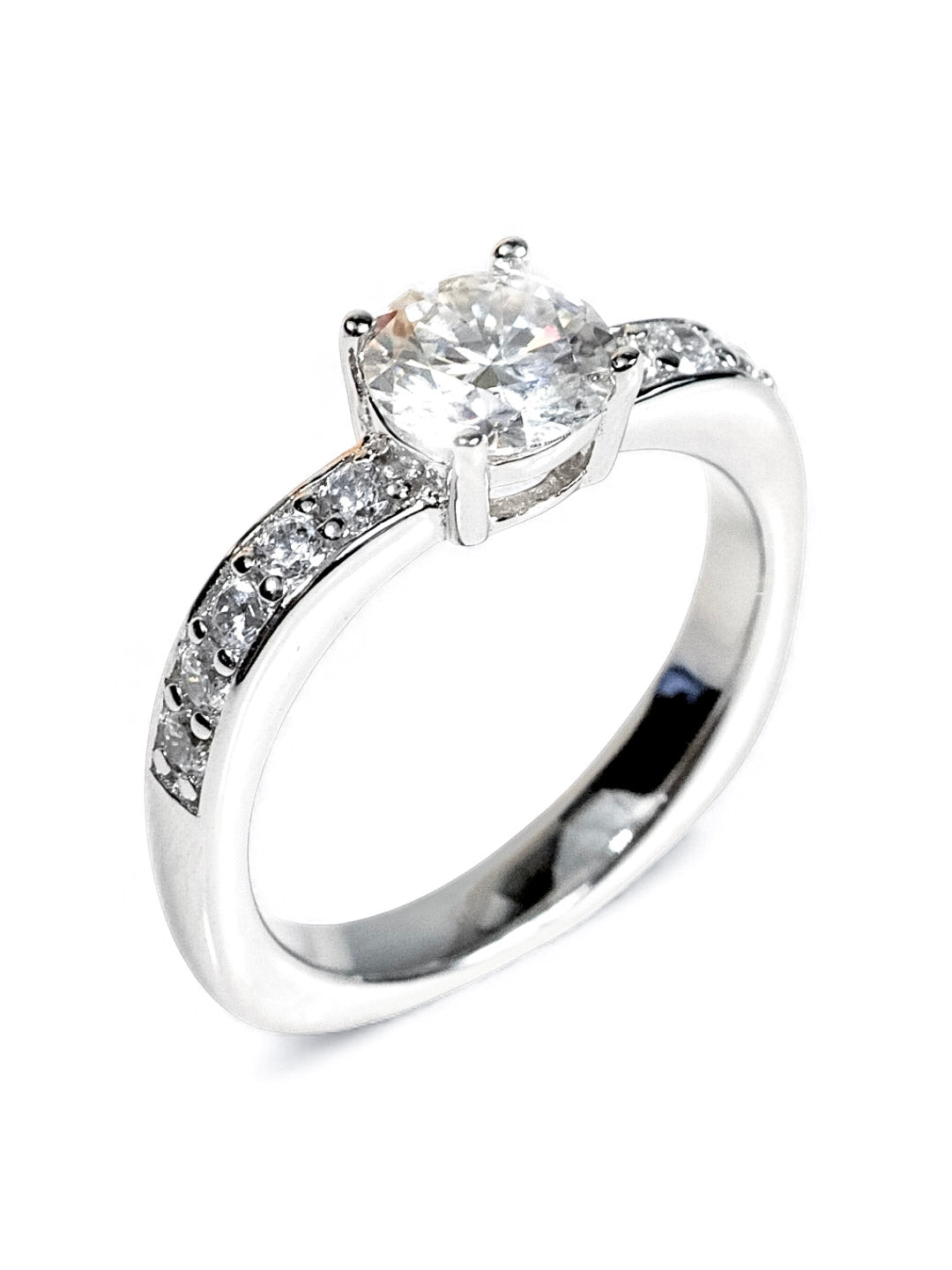 Luminous Path – แหวนหมั้น Moissanite 1.0ct น้ำ D VS1 | LB LuxeBrilliance
