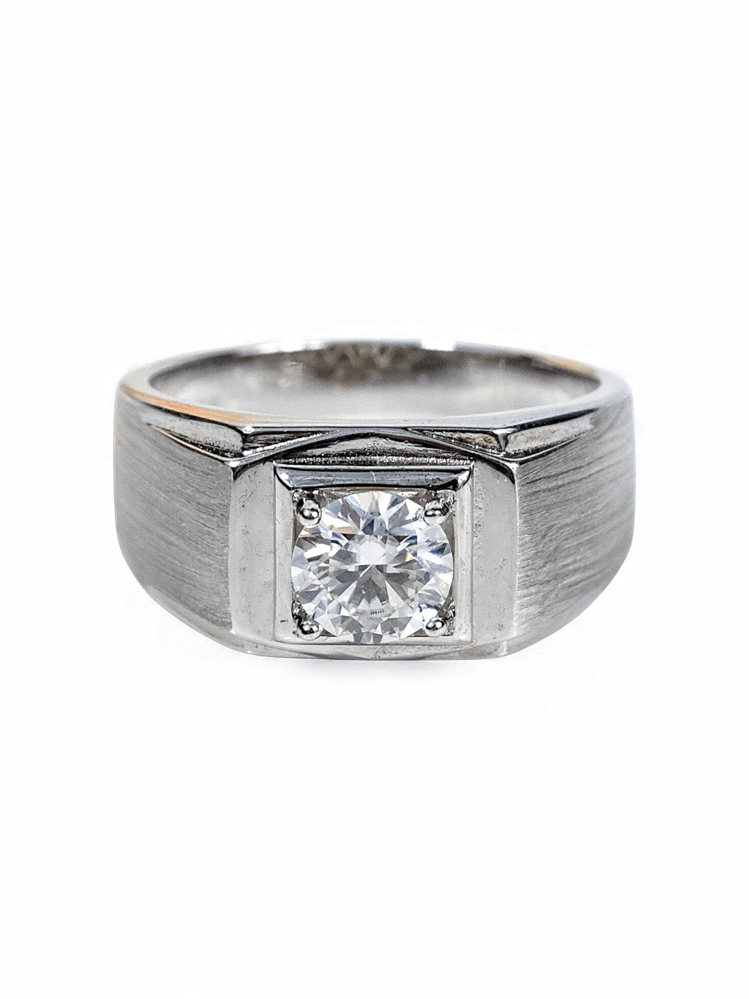 Titan Square – แหวนแต่งงานผู้ชาย Moissanite น้ำ D VS1 | LB LuxeBrilliance
