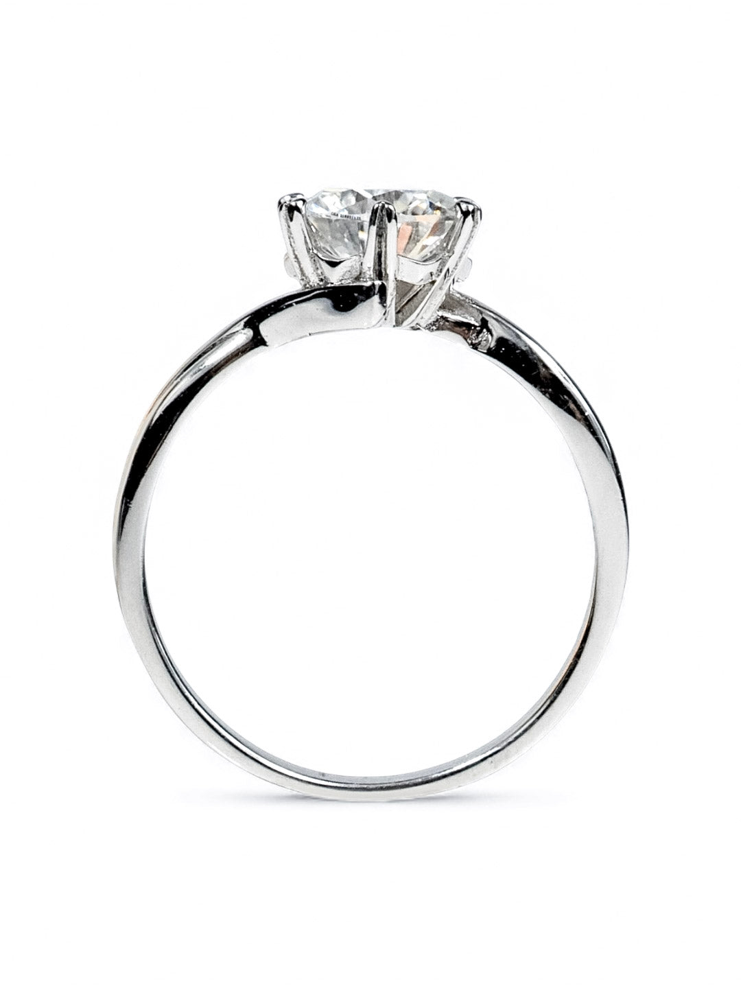 Twist Harmony – แหวนหมั้น Moissanite 1ct น้ำ D VS1 | LB LuxeBrilliance
